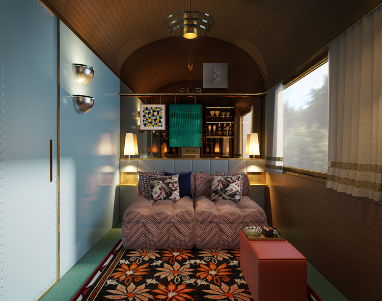 Dimorestudio designs Orient Express revival interiors