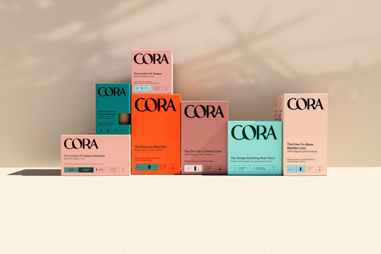 Period product and wellness brand Cora rebrands to “feel more like self care”