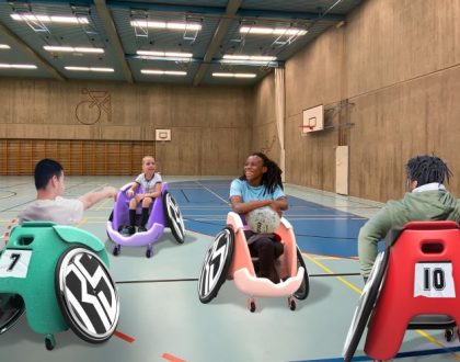 Aston University and partners design “unique and low cost” rugby wheelchair