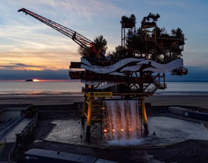 Oil rig repurposed as visitor attraction on Weston-super-Mare shoreline