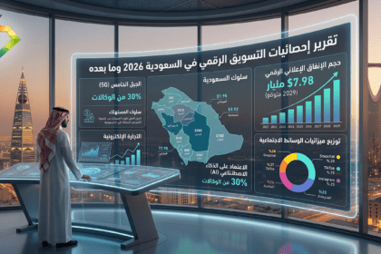 تقرير إحصائيات سوق التسويق الرقمي في السعودية 2026: حجم الإنفاق والاتجاهات 8 تقرير إحصائيات سوق التسويق الرقمي في السعودية 2026