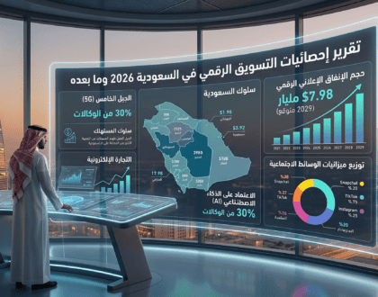 تقرير إحصائيات سوق التسويق الرقمي في السعودية 2026